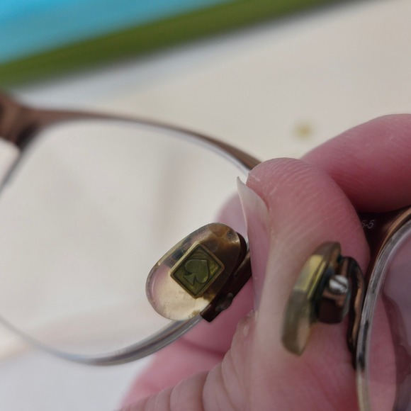 Kate Spade Valary 0W94 Bronze Striped Semi Rimless Eyeglasses Frames 49-16-135 main image 8